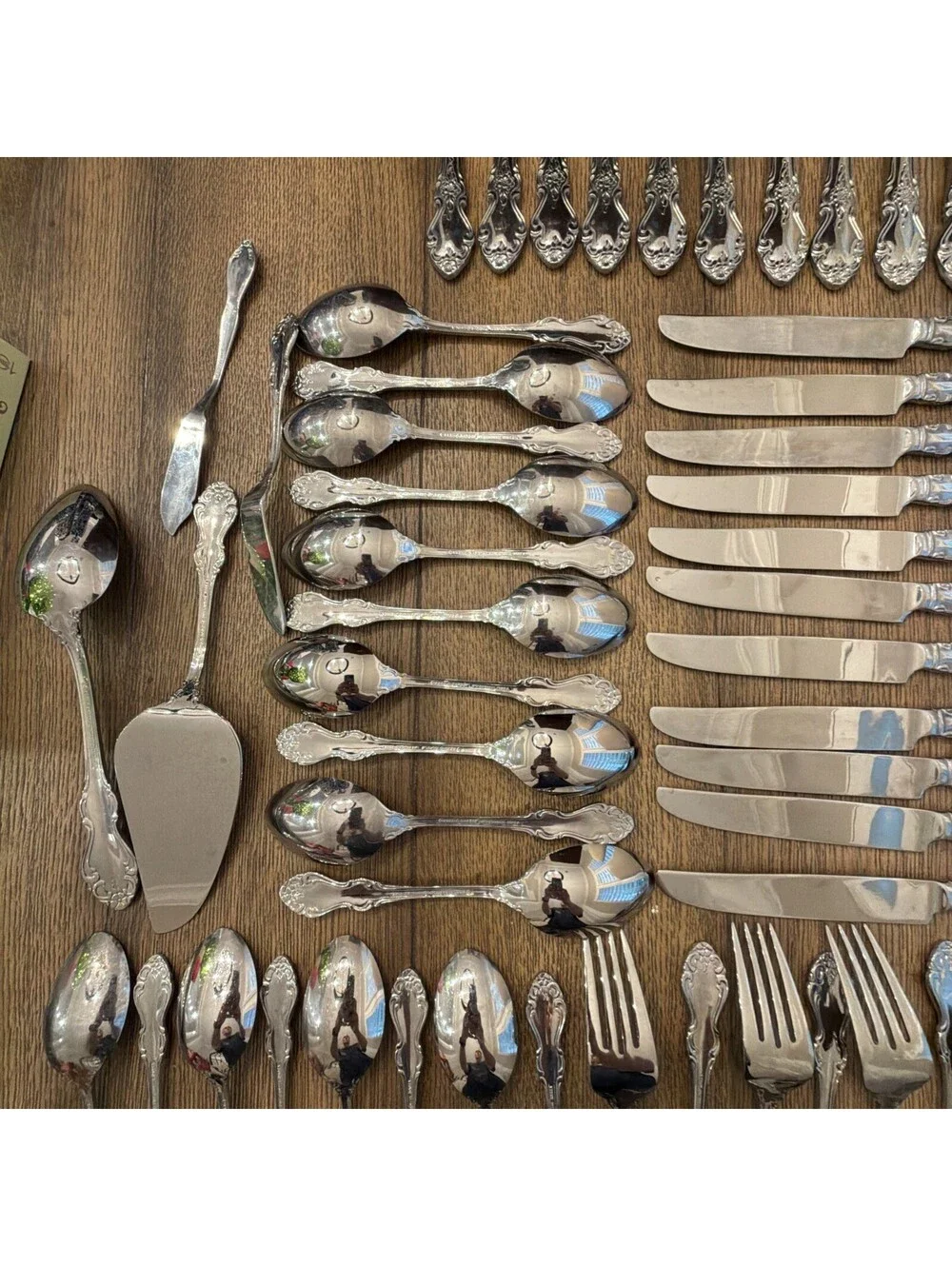 Reed & Barton Highgrove Stainless Flatware Set 73 Pc Service for 12 Serving